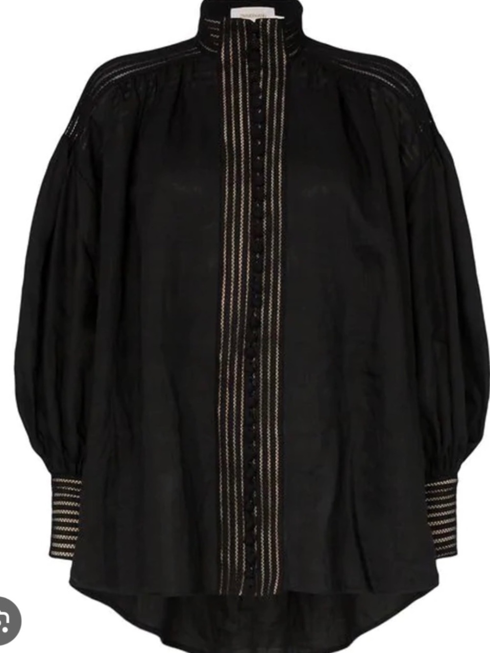 Zimmermann Corsage Bell sleeve shirt size 0